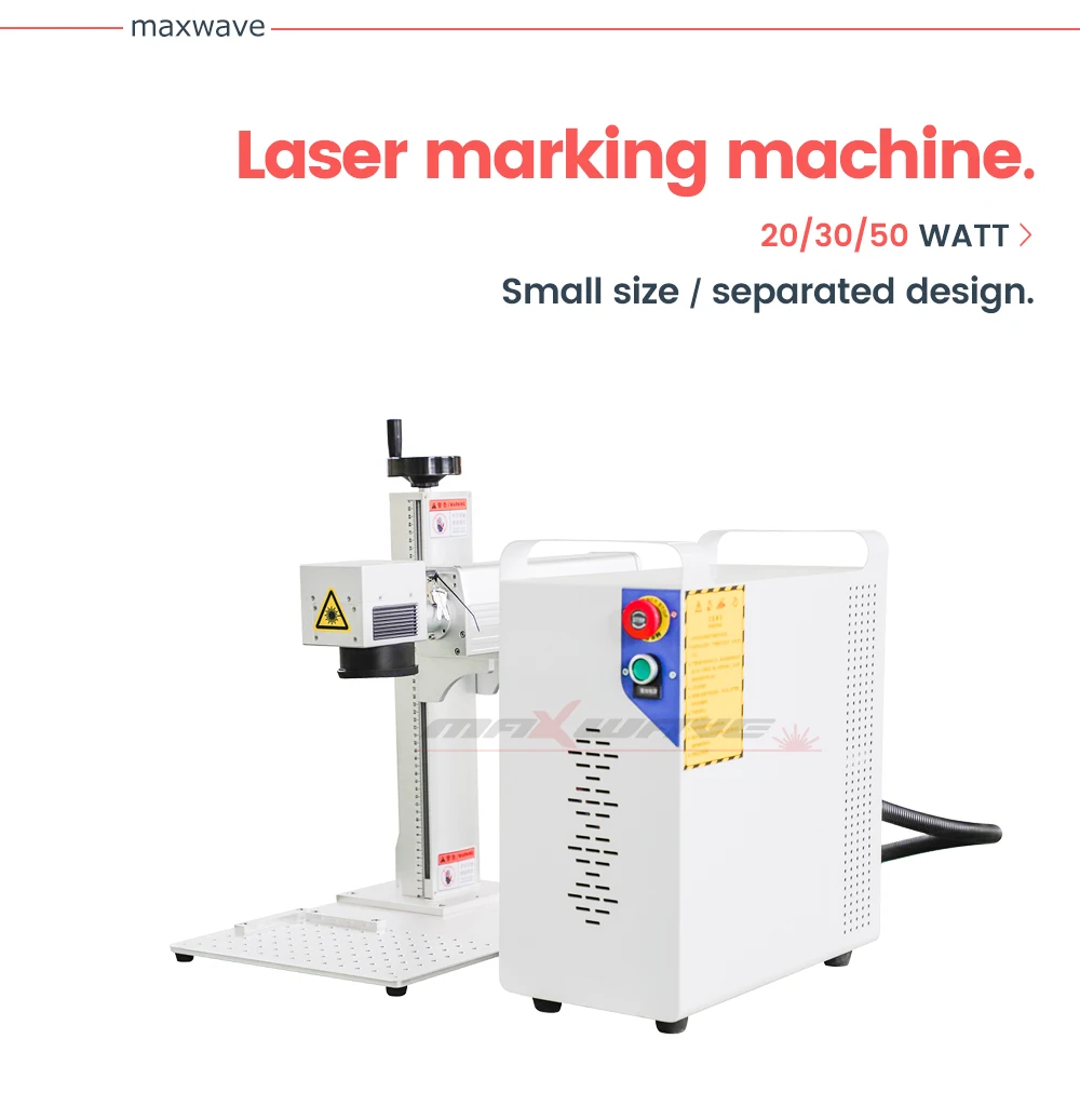Pigeon Ring Bulbs Plastic Fiber Laser Marking Machine With Rotary Optional