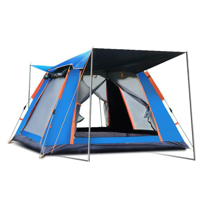 

Waterproof Pop Up Tents 5/8 Person Room Cabin Instant Setup with Sun Shade Automatic Aluminum Pole Family tent for camping