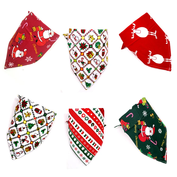 

Christmas Triangle Scarf Accessories Dog Bandana for Dogs Cats Pets Animals, Mix color