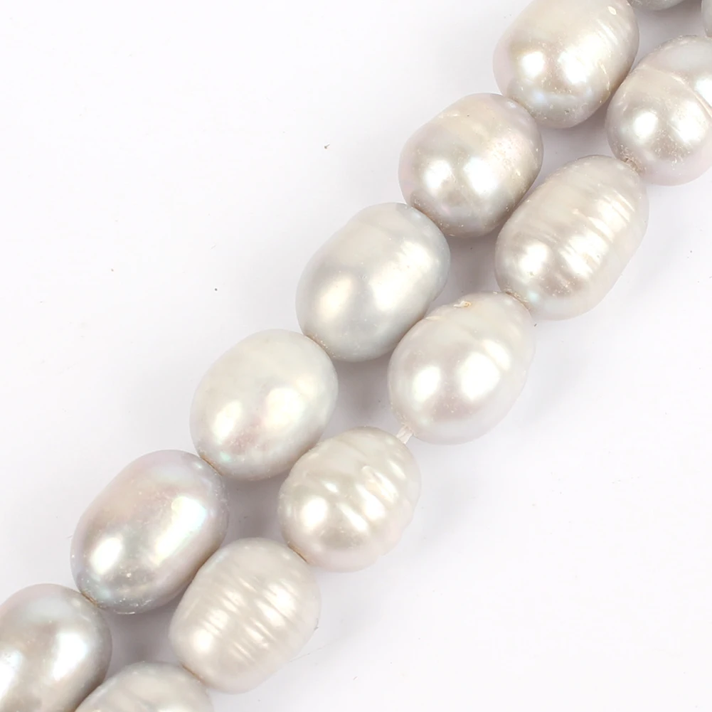 

Wholesale 7-8mm Oval Shape Freshwater Gray Pearl Beads for Bracelet Necklace DIY Jewelry