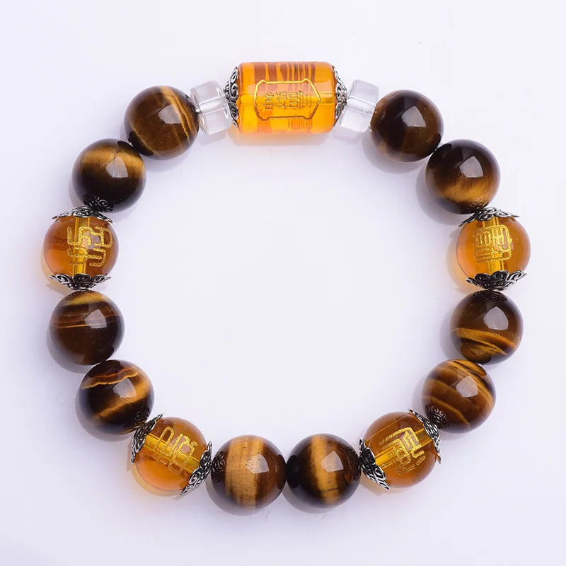 

Wholesale Tiger Eye Bracelet Natural Stone Lucky Bracelet Citrine Gemstone Bracelet For Men & Women