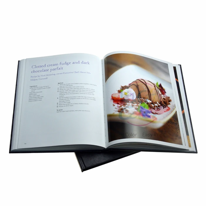 High Quality Hard Cover Cooking Instruction Cookbook Printing