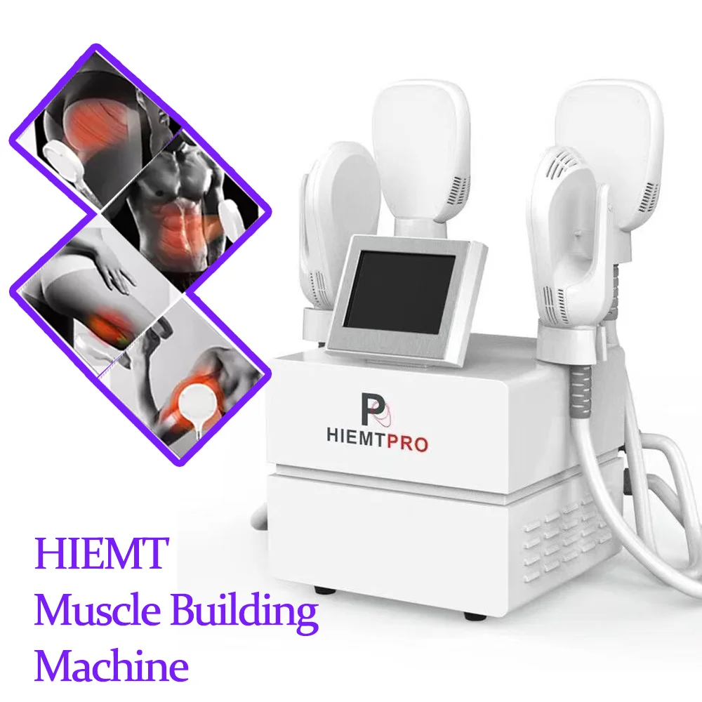 

best quality ems skin tightening weight loss ems portable sculpting muscle stimulator 4 handle hiemt machine