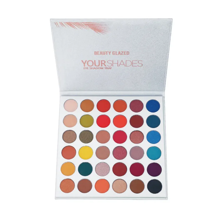 

Beauty Glazed 36 Colors The Best high pigmented makeup private label eye shadow palette