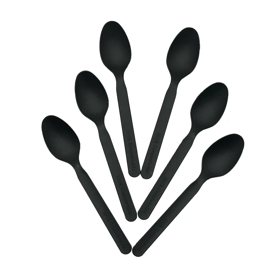 100% Biodegradable ECO Friendly  PLA Cutlery  Compostable Spoons