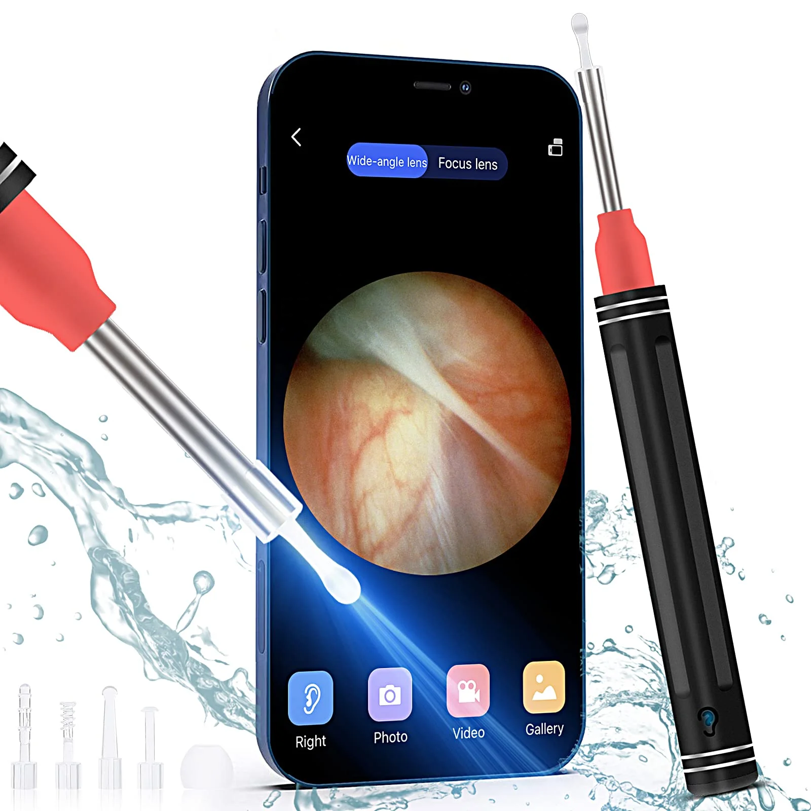 

Factory wholesale Ear Pick With Camera Earwax Removal Tool 1080P Hd With 6 Led Light 3.5mm Mini Visual Ear Inspection Camera