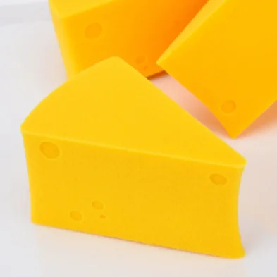 

Free sample Cheese Super Soft Wet And Dry Makeup Tools Beauty Sponge Makeup Sponge vendor, Yellow