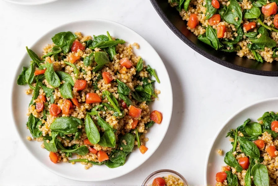 Lemon-Turmeric Quinoa & Spinach Pilaf