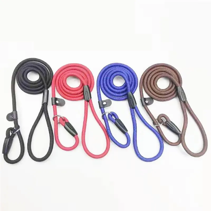 

New arrive Pet products Rope Slip lead dog leash Amazon, pet collars & leashes, Coffee/black/blue/red