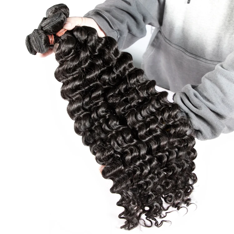 

GS real 100% virgin brazilian hair vendors virgin, natural loose deep curly human hair bundle virgin, processed virgin hair, Natural color