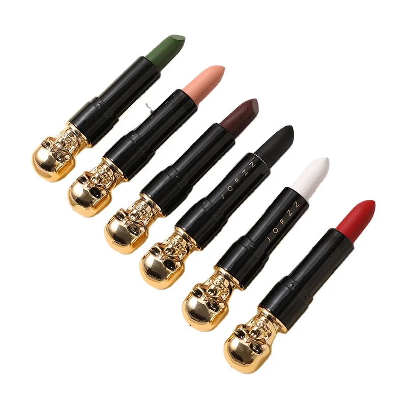 

Skull matte lipstick moisturizing and moisturizing healthy lipstick new