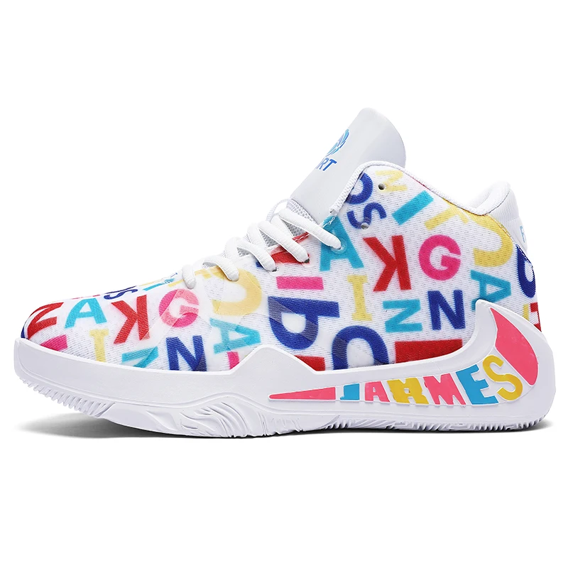 

Promotional Good Quality Wearproof Rubber Man Sneaker Shoes Basketball Sport