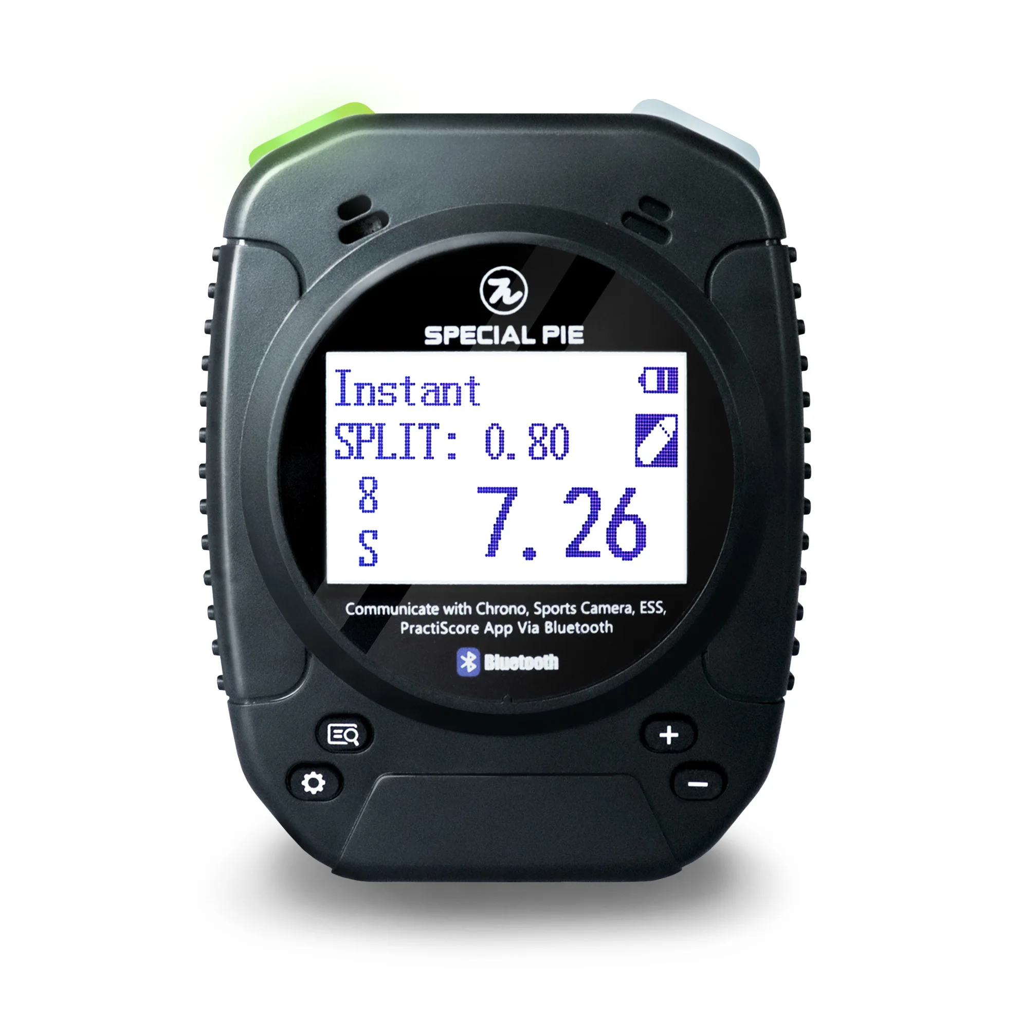 Shot Timer with 9 Level Smart Sensor 3 Level Loud Buzzer Rugged and Water Resistant Bluetooth Connect Chronograph for Training
