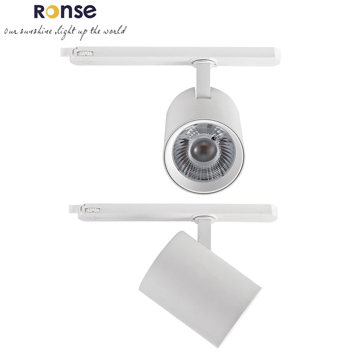 

RONSE High Quality Track Lamp Anti Dazzle Museum Light Display Downlight COB Focus Spot Lights 20w 30w 40w Ceiling Track Light