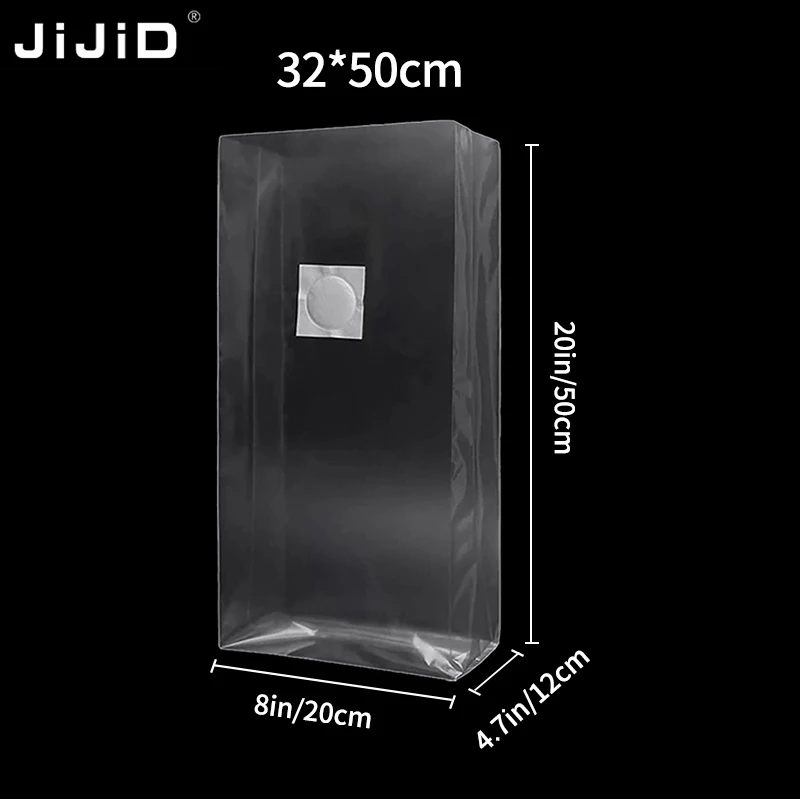 

JIJID 320*500mm Mushroom Spawn Bags High Temperature Resistance Autoclave Safe Mushroom Grow Bags With Filter