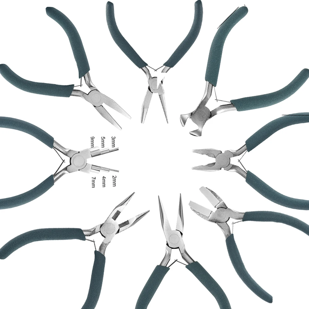 

12 Kinds Stainless Steel Pliers High Quality Anti-slip Hand Tools & Equipment Kit Pliers for DIY Jewelry Making Accessory