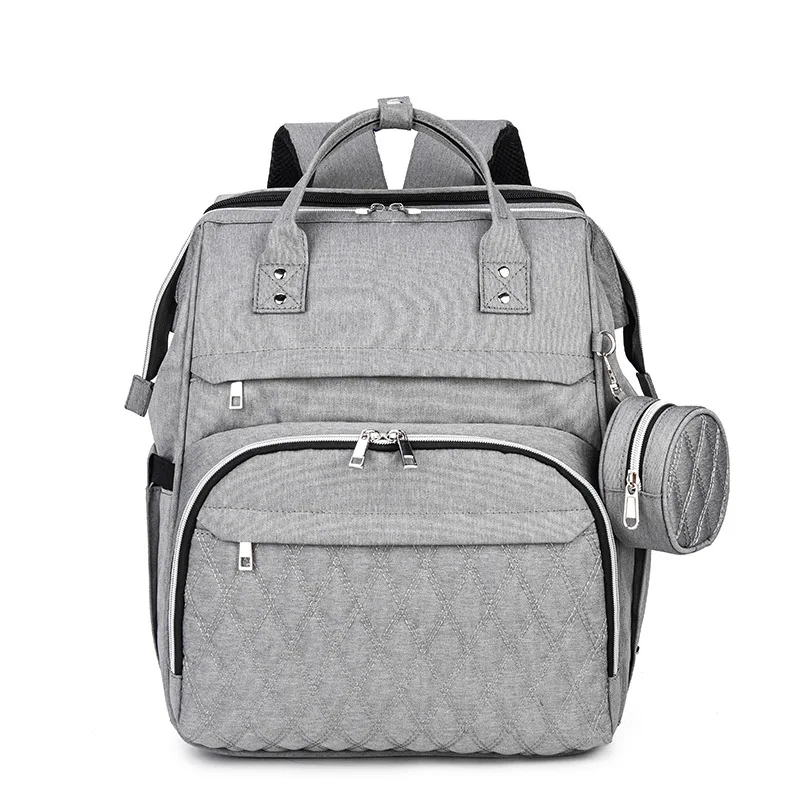 

New Hot Selling foldable Diaper Bag backpack with changing station Bassinet Portable Baby Bed Mommy Bag