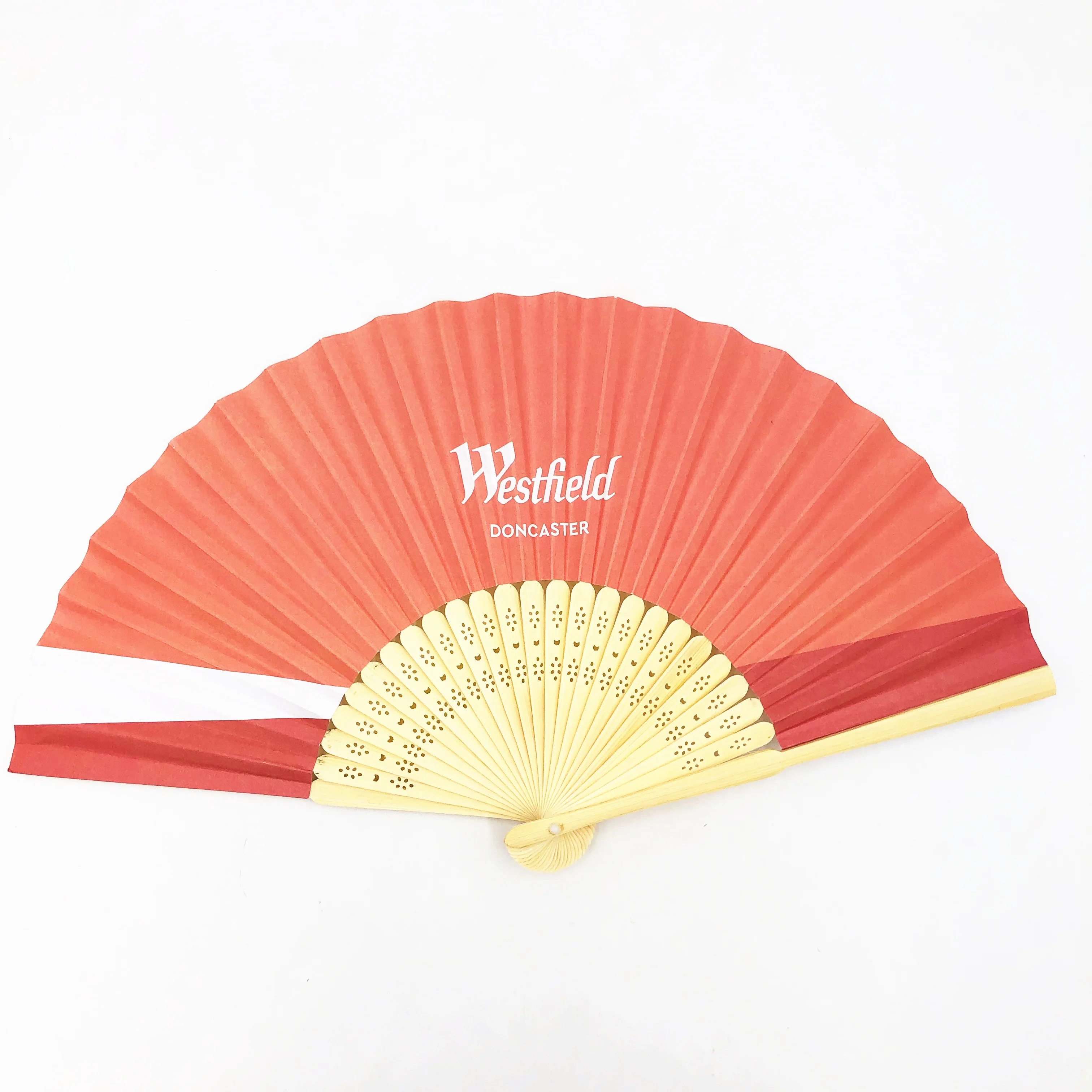 New Fashion Eco Friendly 21cm Small Paper Bamboo Hand Fan