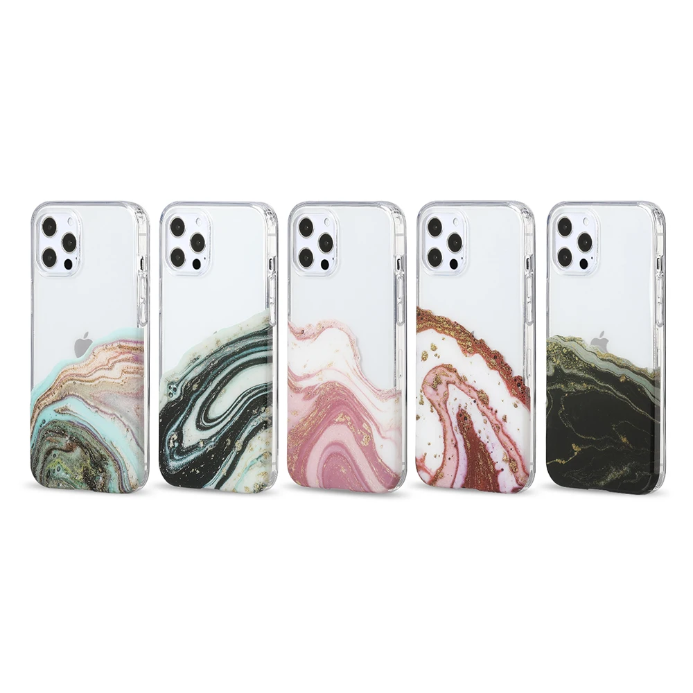 

Hot Sale Marble Transparent Clear Phone Case For iPhone 12 Pro Max 11 Xs Xr 7 8 Plus SE2020 Soft TPU Back Covers Case