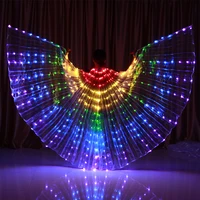 

Brighter rainbow led light belly dance isis wings for stage props