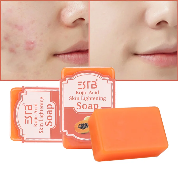 

100% Natural Bath Supplies Papaya Beauty Kojic Acid Soap With Kojie San Gluta Collagen Gluta Pure For Skin Whitening 200g