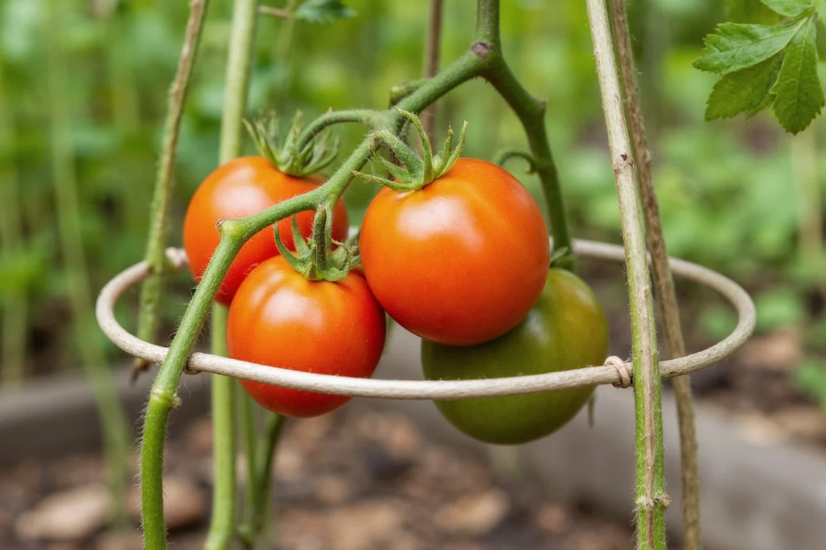 how to support a tomato plant