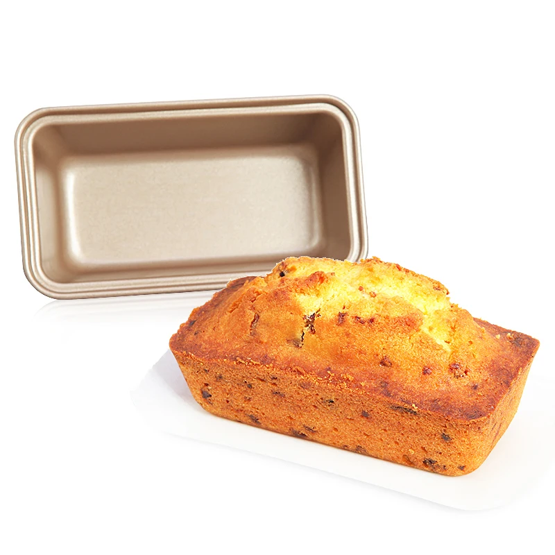 

CHEFMADE Champagne Gold 0.6mm Carbon Steel Non-Stick Toast Bread Mold Mini Loaf Pan