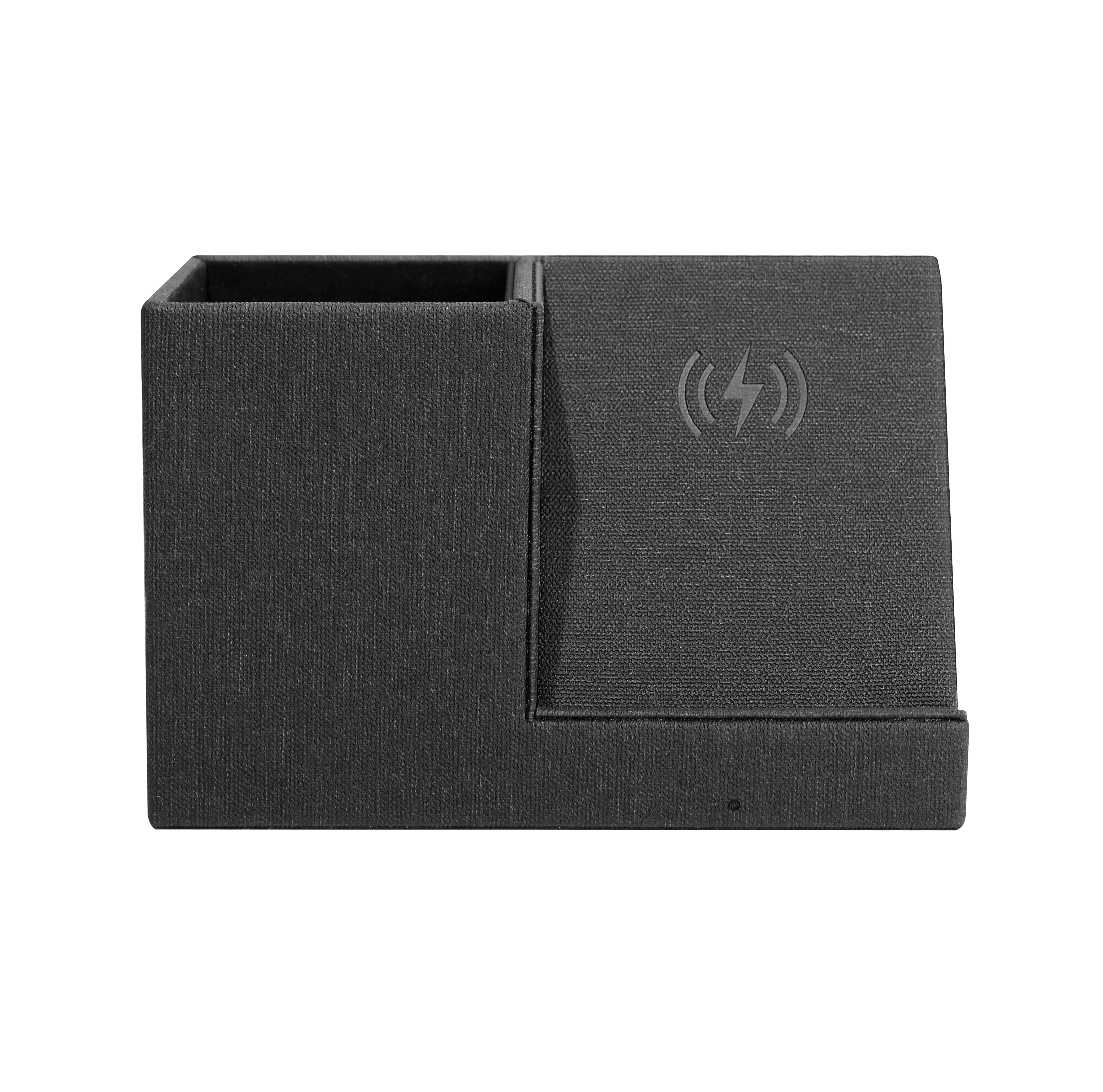 

2020 Best 10w Fast charging Office Desk Organizer Pen Holder Mobile Phone Qi Wireless Charger