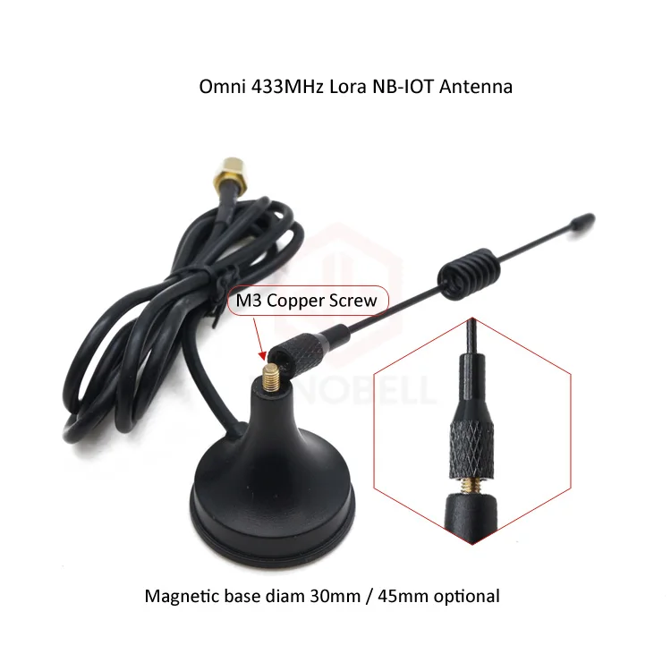 Omni external helical whip 433MHz Lora Antenna 400MHz NB-IOT wireless aerial - ANKUX.COM