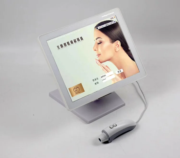 

Better Understand Your Hair Scalp Condition 3D Hair Scalp Scanner Camera Analyzer Machine, White