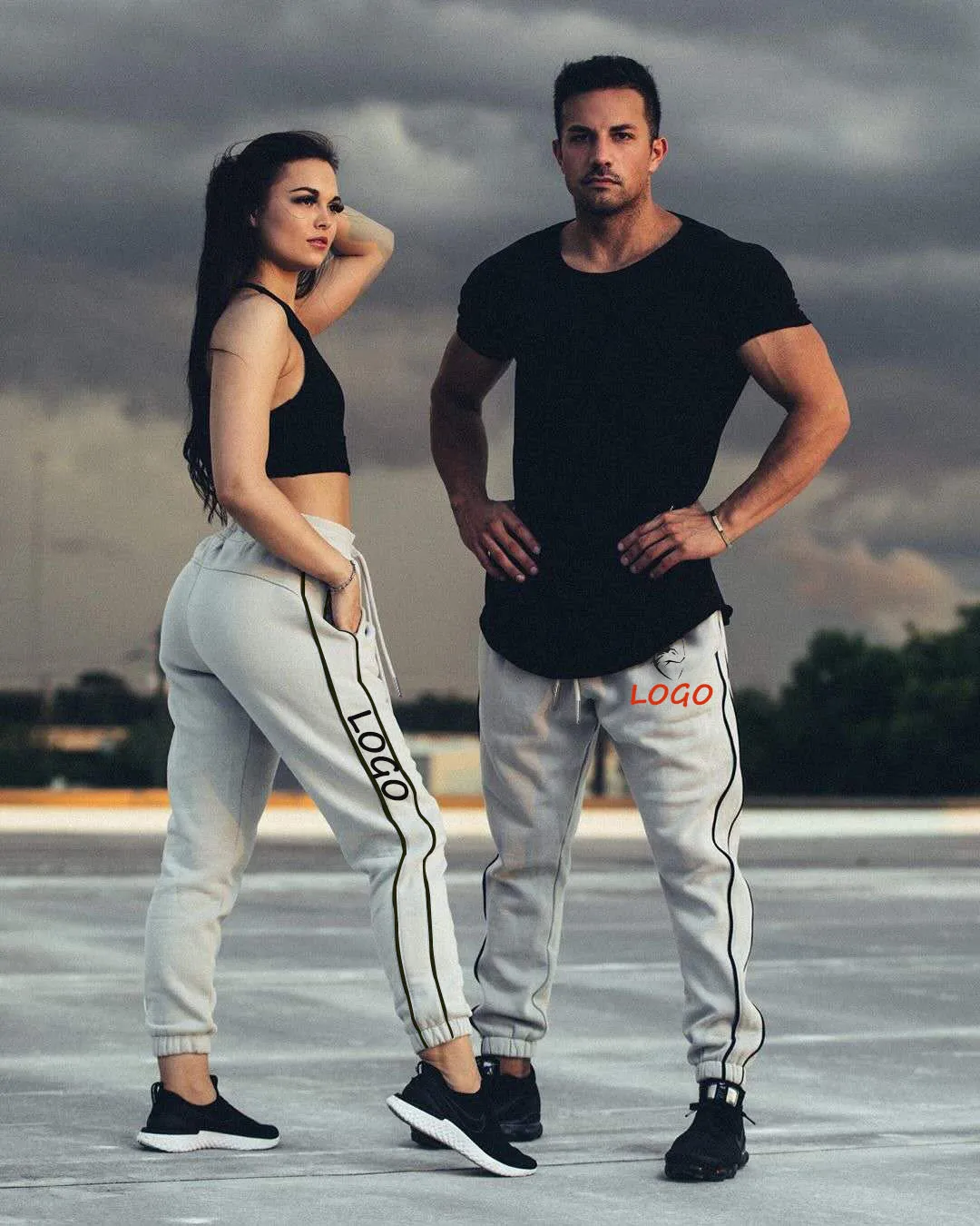 

Custom Logo Jogger pants gym training track trousers fitness sweat pants Fall cotton trousers casual unisex sportswear pants men