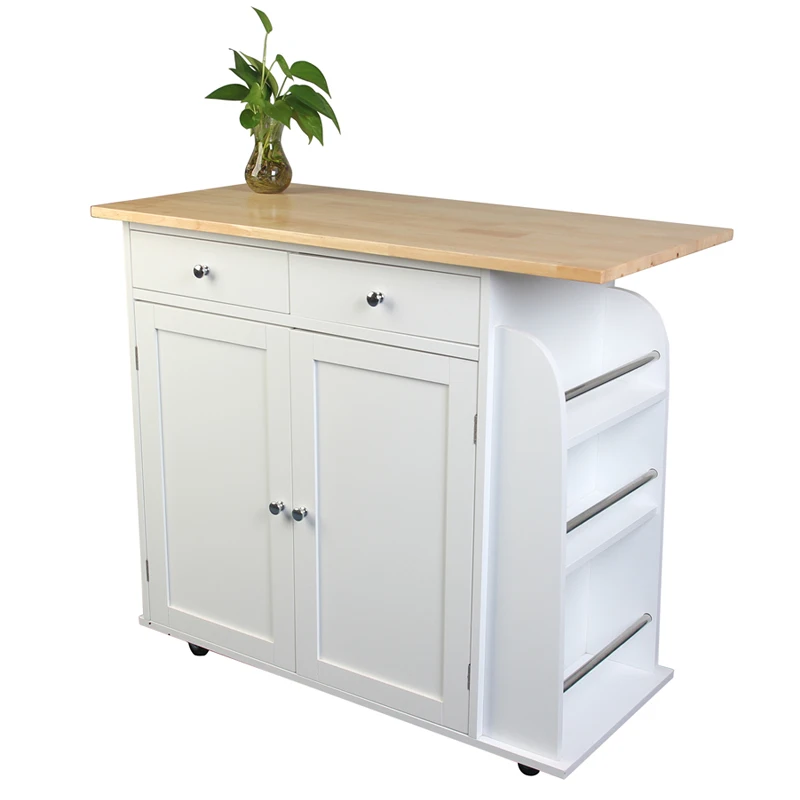 
Kitchen island rolling cart 