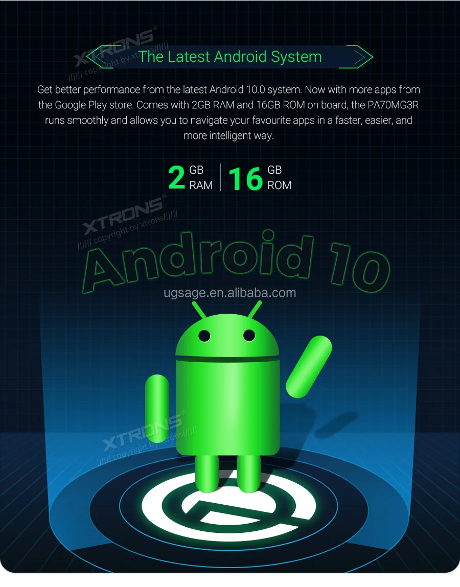 Xtrons 7" Android 10.0 Car Multimedia Player For Renault Megane Iii