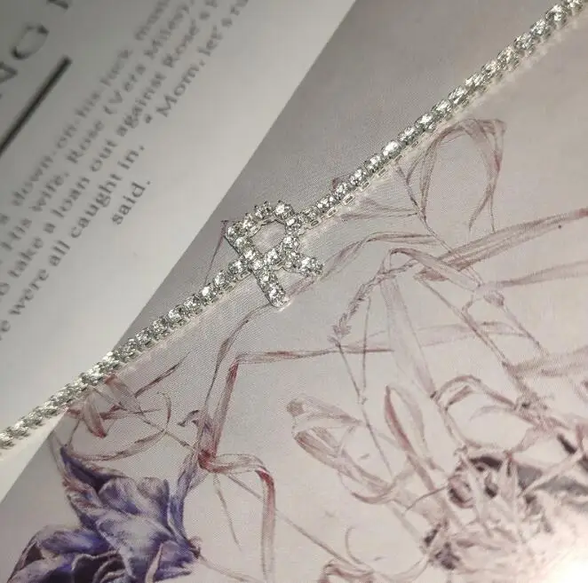 
Wholesale Hip Hop Iced Out Jewelry Initial Letter Free Design Charm Ankle Foot Jewelry 