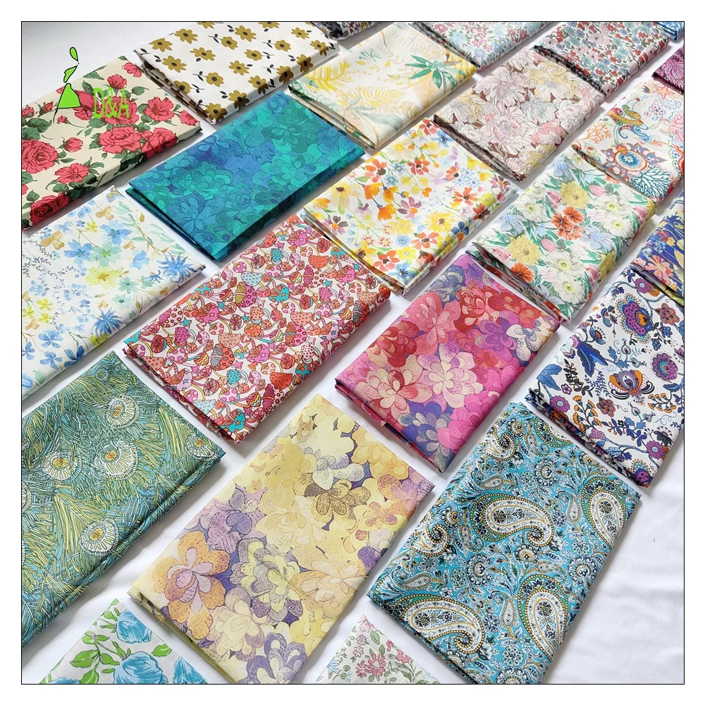 Top Selling 2023 Colorful New Tana Labirty Floral Printed Design Clothing Cotton Poplin Printed Fabrics Lawn for Dress