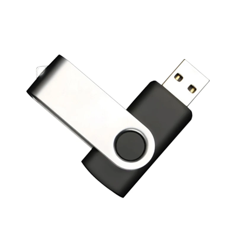 Promotional gifts mini rotating USB flash drive, CUSTOM COMPANY LOGO, 32gb, 64gb metal clip U Disk008 Factory Wholesale - ANKUX.COM