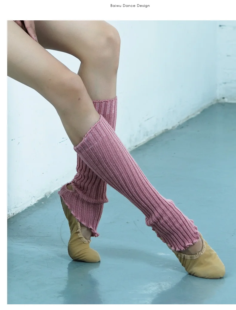 119146005 Baiwu Dancewear High Quality Ballet Dance Leg Warmers Knitted
