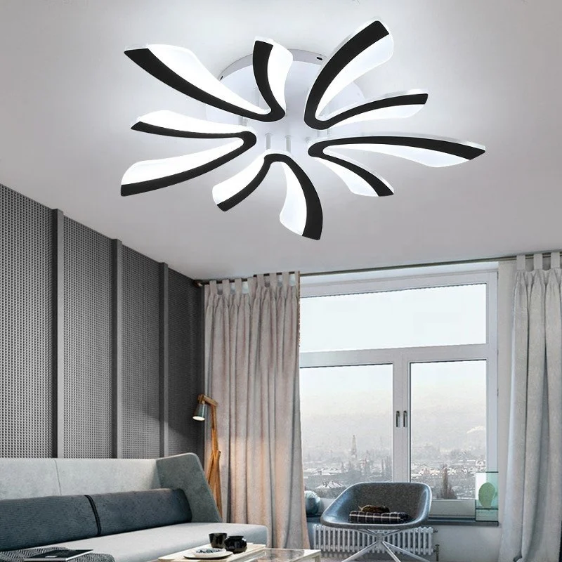 

Free Shipping 50W LED Nordic Modern Minimalistic Ceiling Lamp Dimmable Remote Lustr