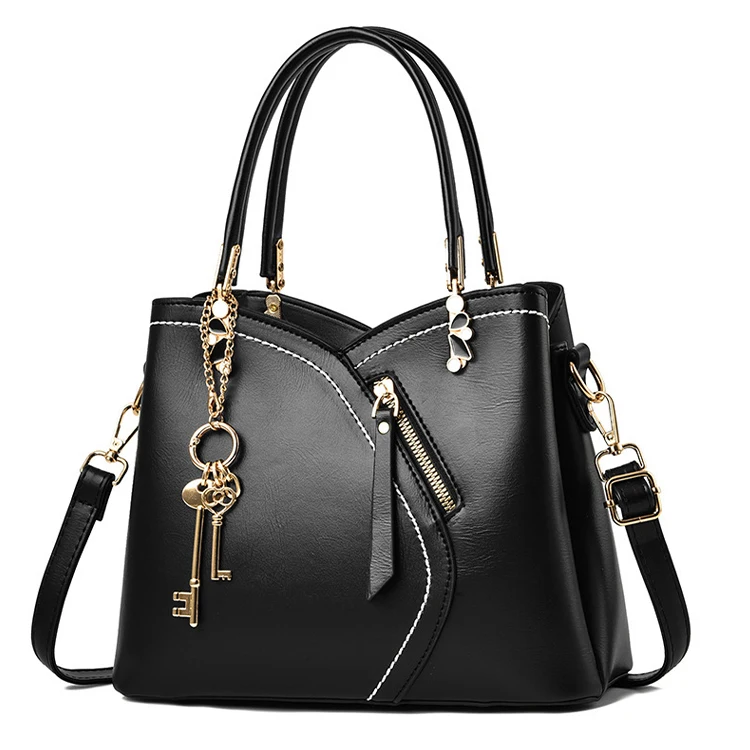 

CB599 Wholesale women crossbody bag designer sign your own leather large capacity handbag
