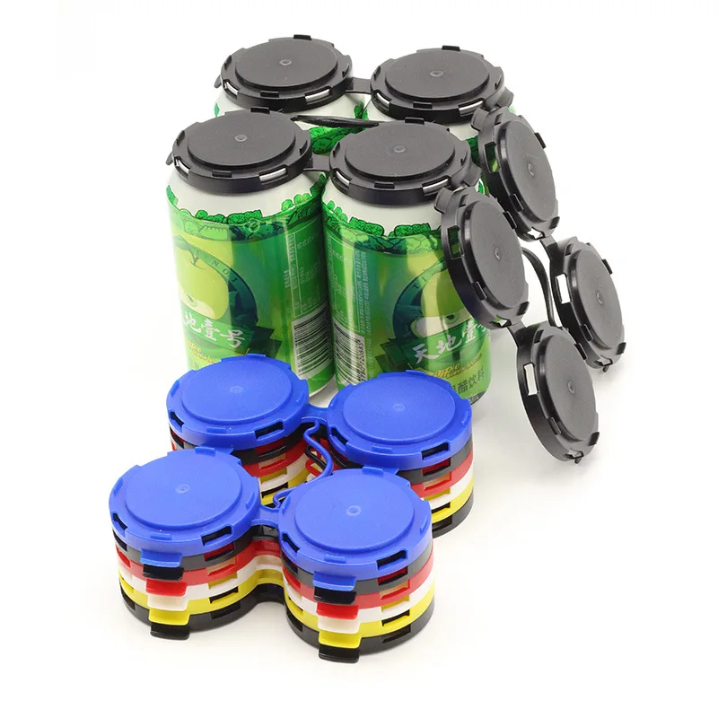 

Custom 6 pack plastic Beverage juice cola beer can holder