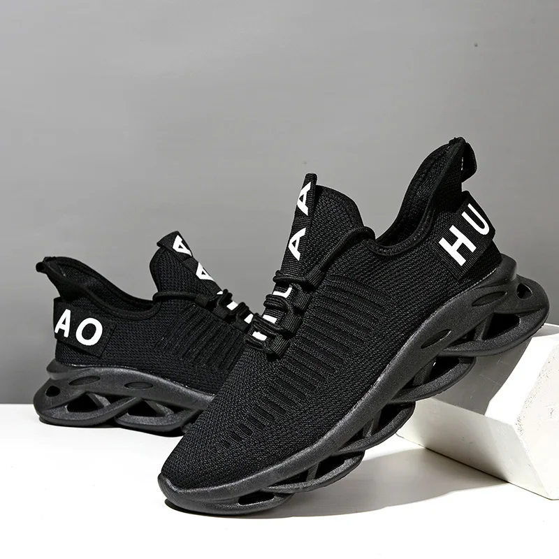 

2021 Fashion Custom Breathable Mesh Sports Shoes Men's Casual Shoes Sneaker Running Shoes, Black/brown/green