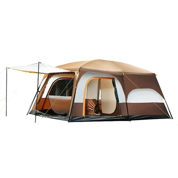 Fun Sleeping Tente Easy Glamping Gonflable Heavy Duty Rooftop Outdoor Large Family Canvas Tent Waterproof Tente De Camping Trip