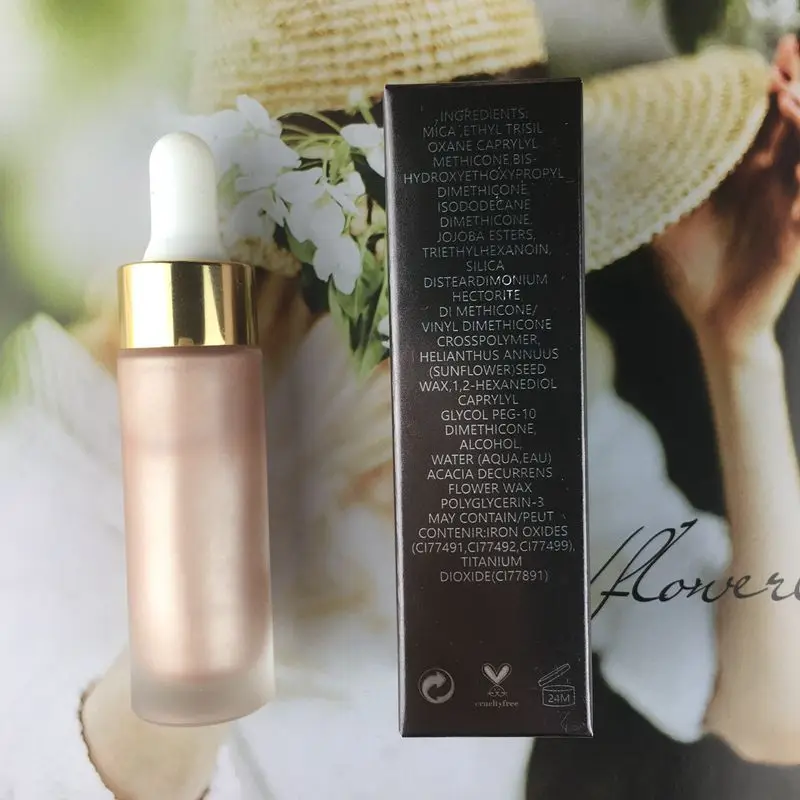 

Wholesale Hot selling OEM private label glow liquid highlighter Makeup In low price