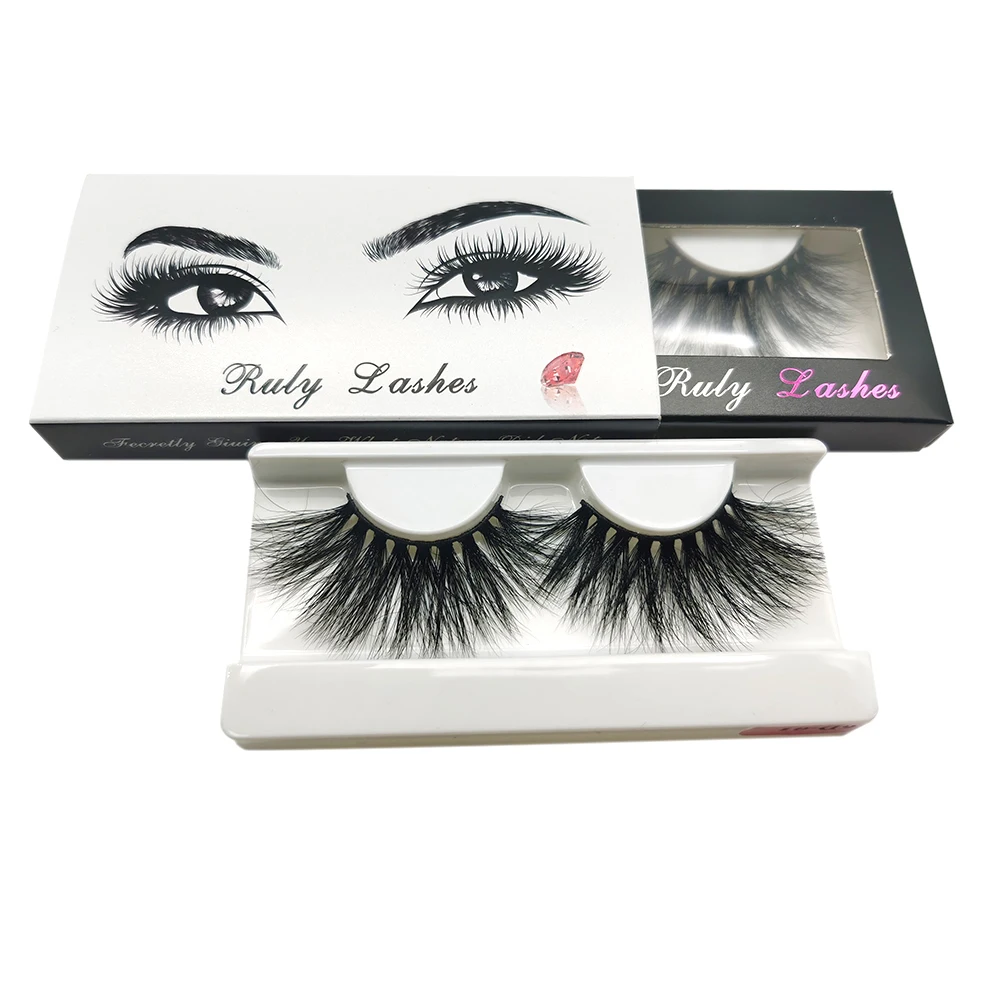 

Eye lashesh 6D real mink eyelashes and packging eye lashesh fake strip lashes eyelash wholesale vendor with boxes, Natural black