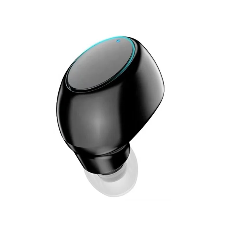 

2021 New X6 Wireless Earphones Blue tooth Headphones Mini Invisible Waterproof Single Ear Earphones In-Ear Earbuds With Mic, Black
