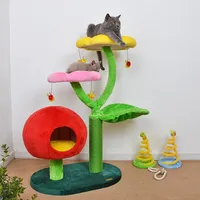 

cat scratching post mushroom butterfly flower rack cat jumping platform cat tree