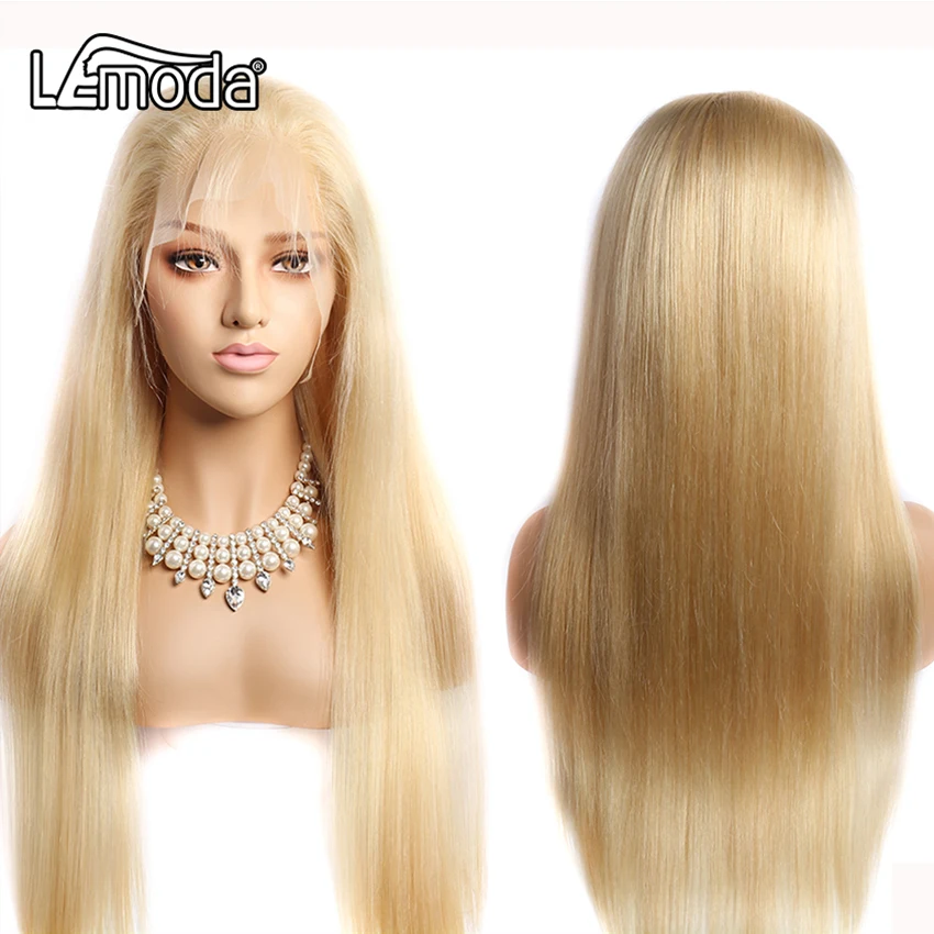 

100% Human Hair Unprocessed Straight Lace Front Wig 13x6 13x4 Transparent HD Lace Wig 613 Honey Blonde Lace Front Wig For Women