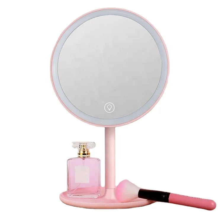 

Top Sale Touch Sensor Switch 1X 5X Bueaty Product Mirrors Led Mirror Light Table Mirror Cosmetic Mirror Desktop Mirror 2 Pcs, White/pink/red/customized