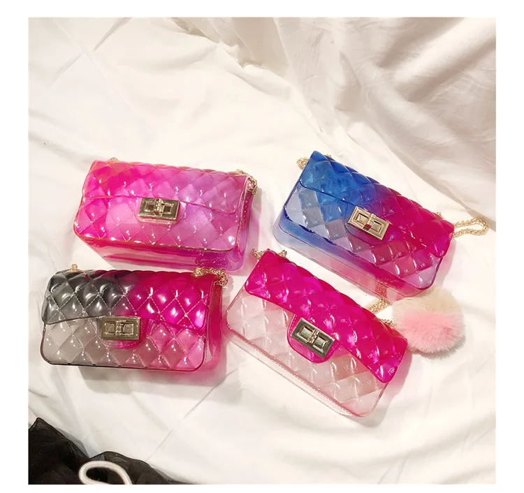 

New arrivals 2021 Wholesale New Fashion Bucket Transparent PVC Waterproof Bag Hand Bag Shoulder Bag