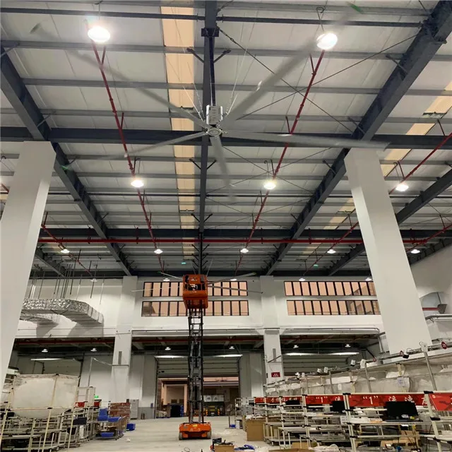 
1.5KW Industrial Energy Saving Large cheap Ceiling hvls Fans for Factory 
